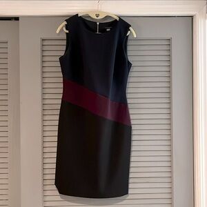 Tricolor Shift Dress